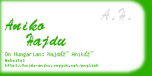 aniko hajdu business card